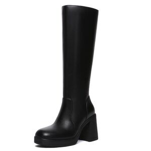 Elegant Black Knee-High Boots